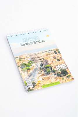 Блокнот на верхній спіралі, А5, 60 аркушів